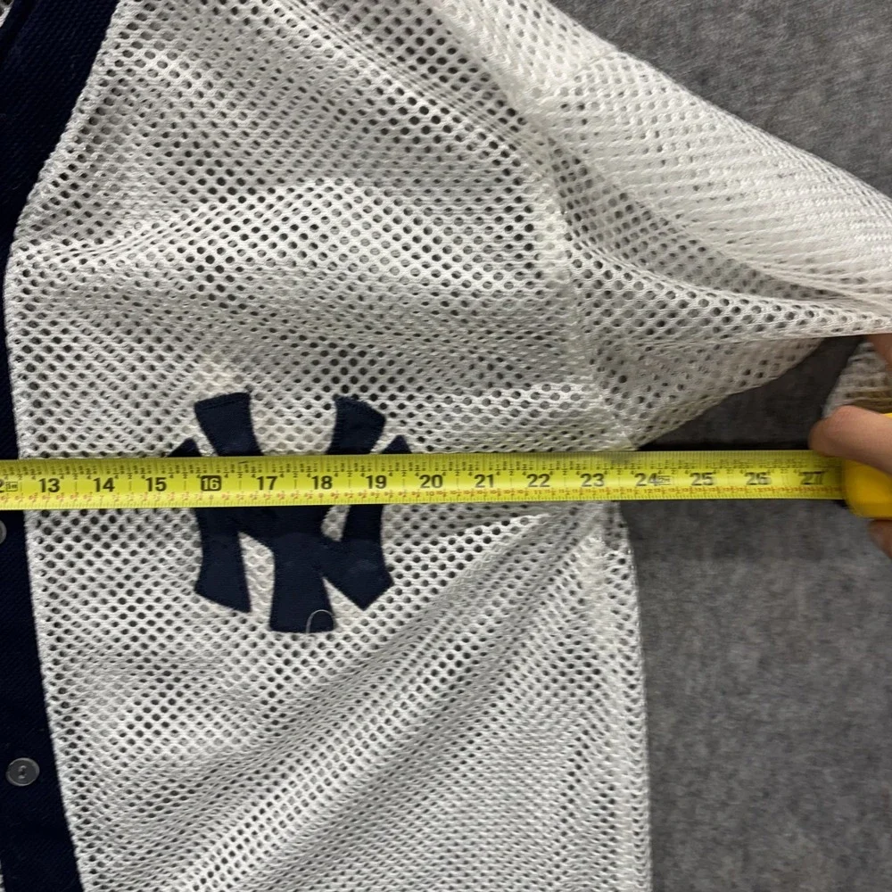 Vintage Adidas New York Yankees Jersey Men's XL Mesh White Navy MLB USA 90s